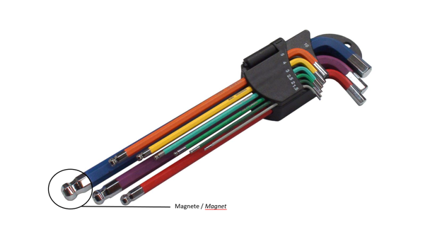 Immagine di Set chiavi a brugola colorate