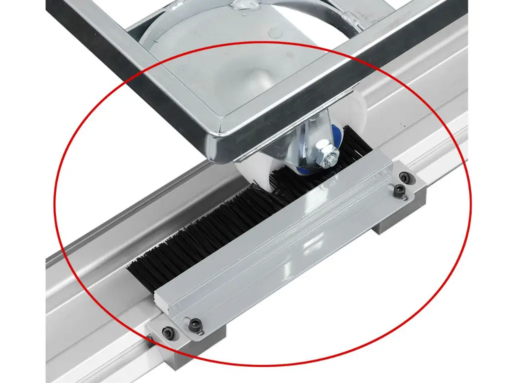 Freno con spazzole per binari Monorail, regolabile