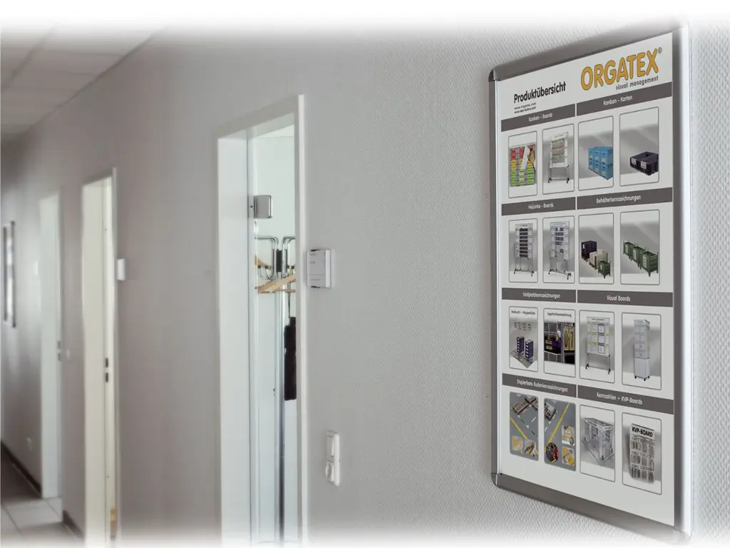 Aluminium information board: snap frame from A4 to A0