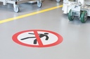 [LG-SCHILD-600-8] LongLife Floor Plates - 600 mm (Divieto Fumare)
