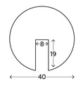 [KNT-B10021-SG] Edge Protection Profile (Type B - 40 mm, 8 mm groove, 5 m)