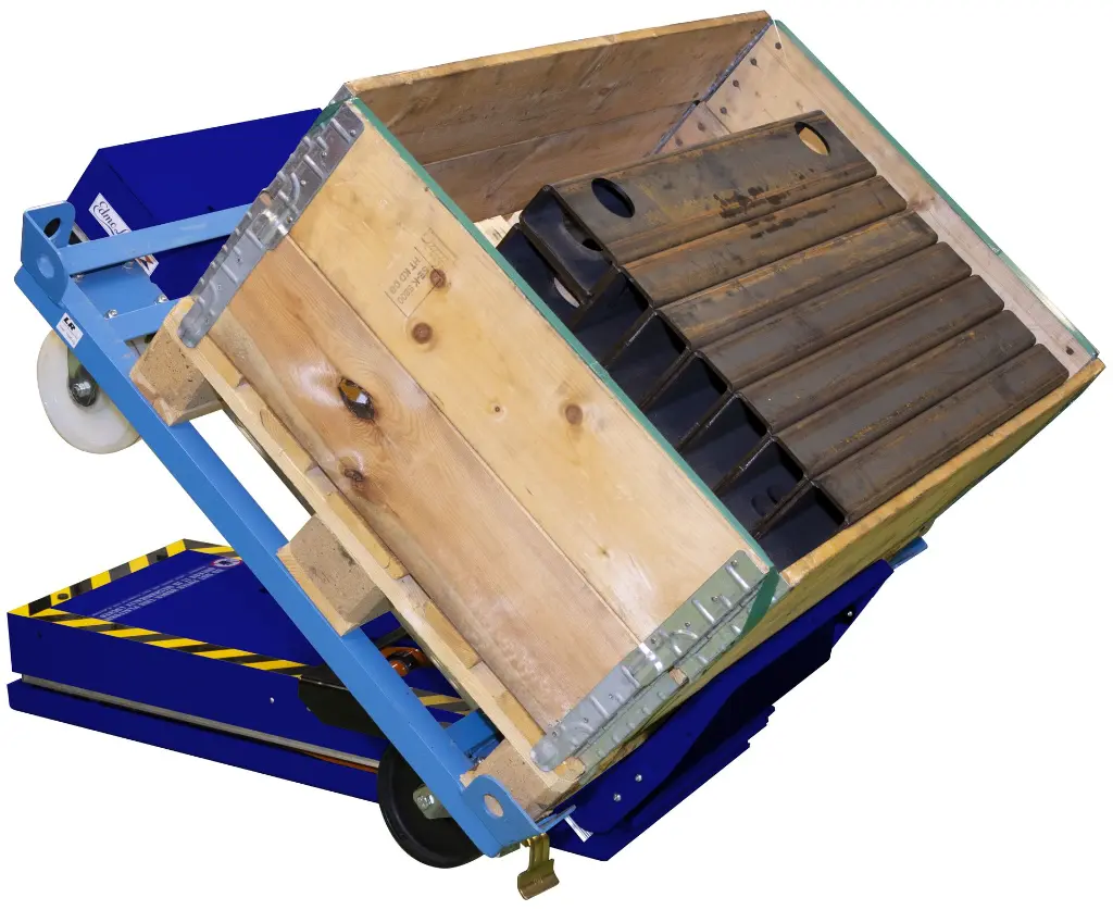 LTT 750: lifts and tilts the trolleys of the logistic train, up to 750 kg