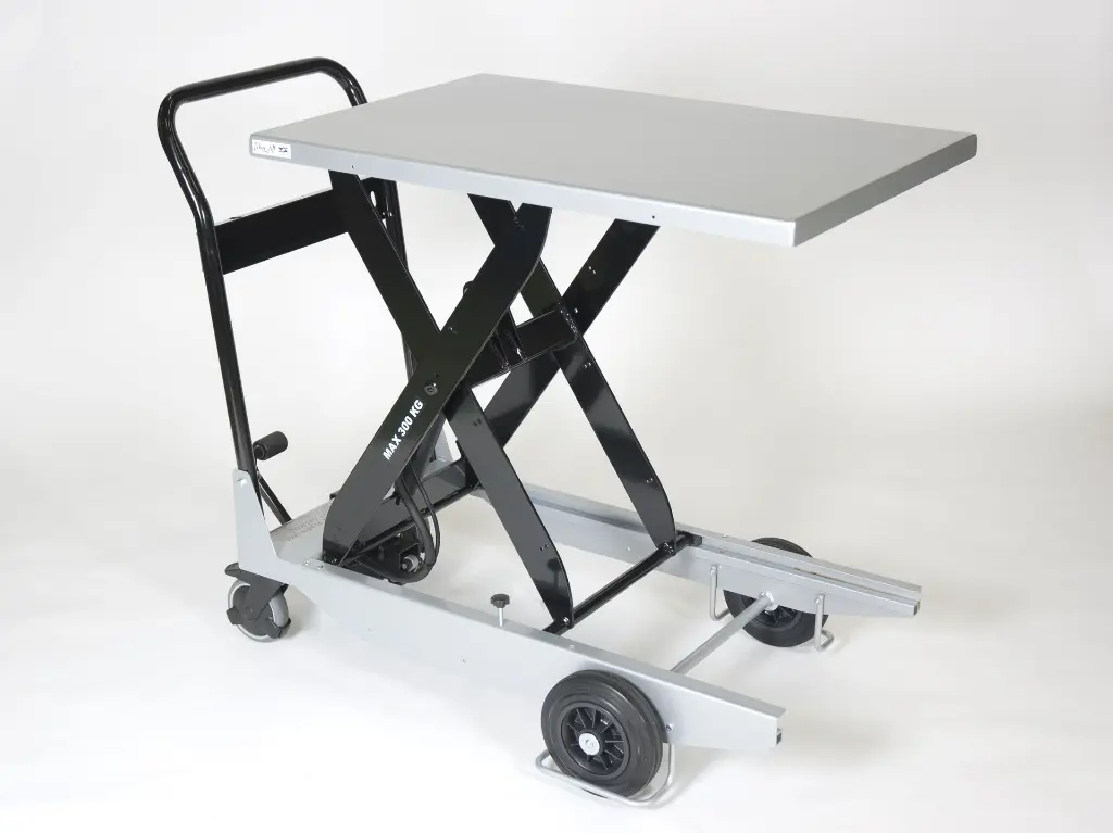TZ 303: scissor lift trolley with foot pump