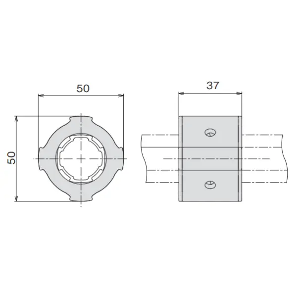 Rotating/sliding connector GF-N
