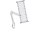 Articulated Arm with Support for 10 Envelopes, A4 Format