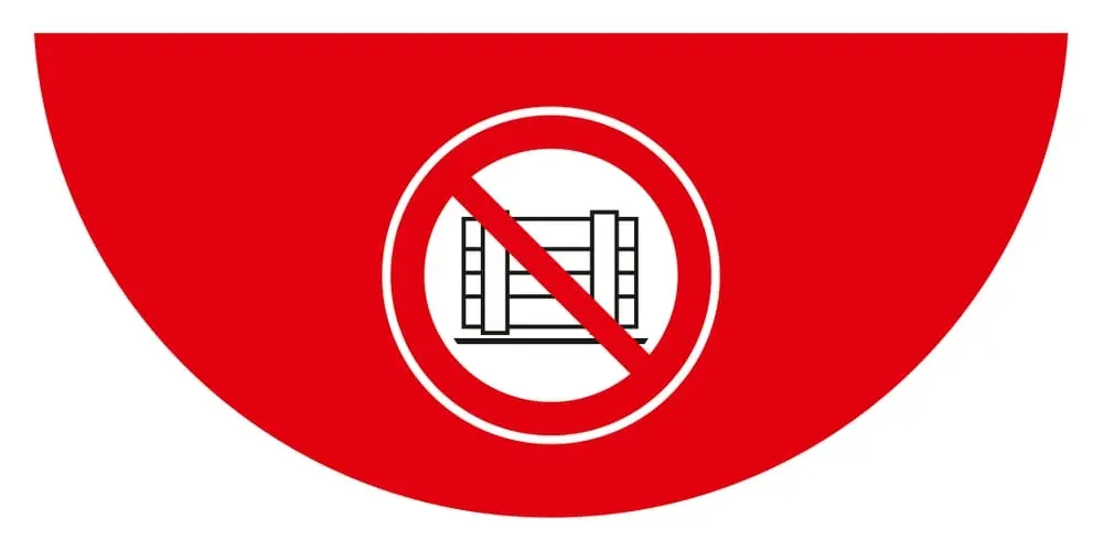 LongLife Segnaletica da Pavimento 1/2 cerchio - 900 mm