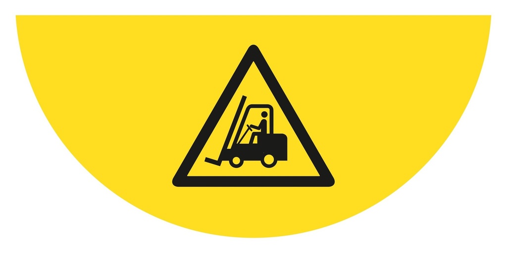 LongLife Floor Signs - Half Circle - 900 mm