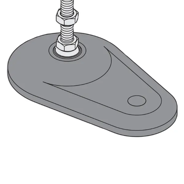 Foot with hole