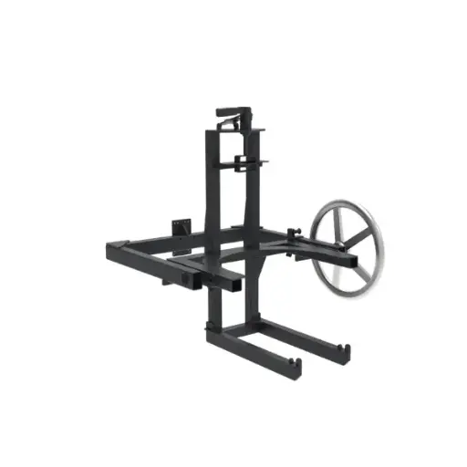 Manual front tilting gripper for drums