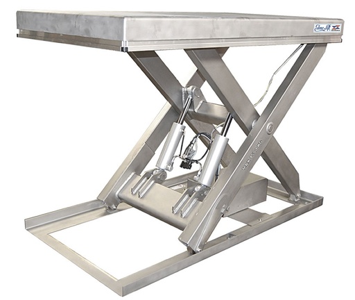 [612256] TM 1500 SS Stainless Steel Single Scissor Lift Table