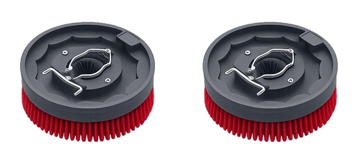 [P-C-B5] Spazzola a Disco Dura (setole rosse) BG1 - 2 pz